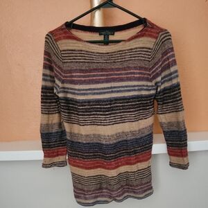 LRL Ralph Lauren Striped Knit Top